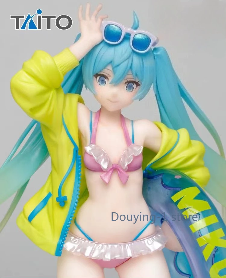 

Оригинальный новый TAITO Hatsune Miku 3-й летний вариант. Купальник Кольцо для плавания Коллекция Модель Подарочная фигурка Модель животного