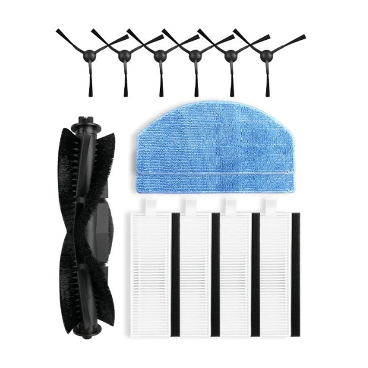 13 個 Tikom G8000/G8000 プロ掃除ロボットアクセサリークリーナー部品交換メインサイドブラシダストバッグ MopM14K