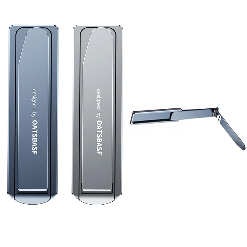 

Oatsbasf Metal Foldable Phone Stand Ultra-thin Mini Invisible Portable Desktop Phone Holder for Huawei Mate XT Self-adhesive