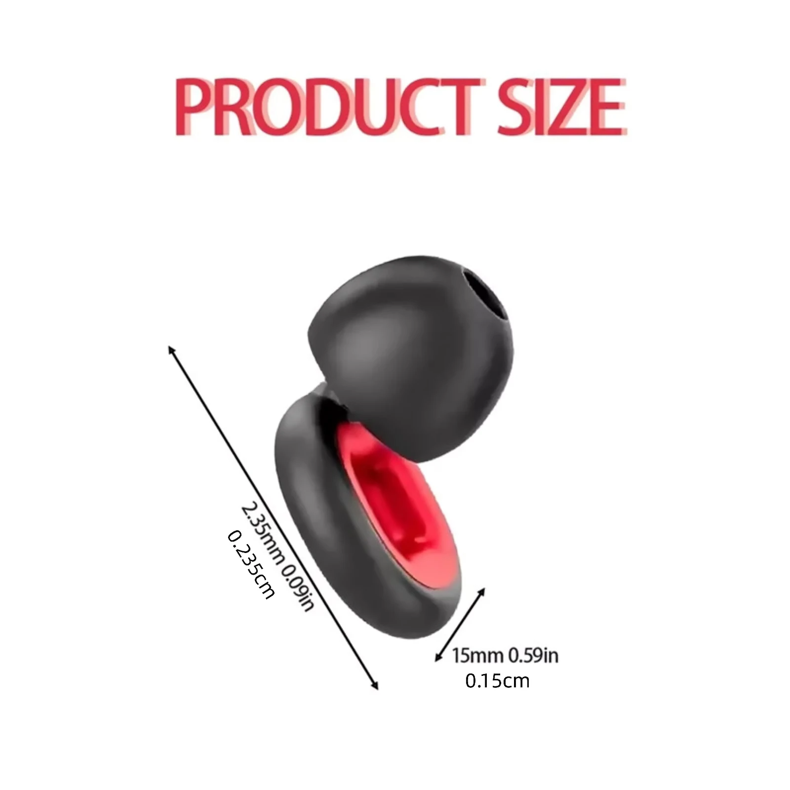 2Pcs 24dB Noise Reduction Motorcycle Ear Plugs, Wind Noise Canceling Reusable Silicone Earplugs for Riding