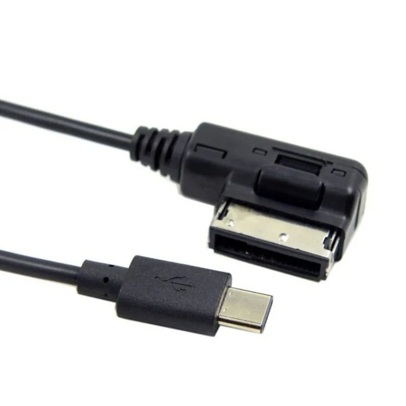 Type-C Audio Cable with Charging 30cm AMI MDI Media-In Adapter for Audi Golf MK7 GTI A6 Q5 VW Skoda AUX Audio For iPhone Android
