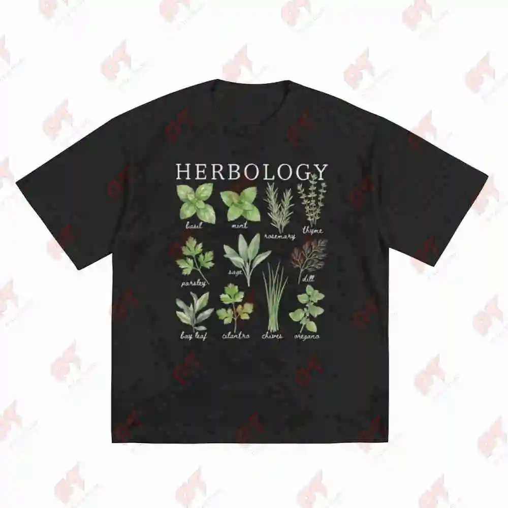 Herbology Culinary Herbs Botanical Cottagecore Kitchen Garden Gardener Herbalist Short Sleeve Tee 100% Cotton T-Shirt