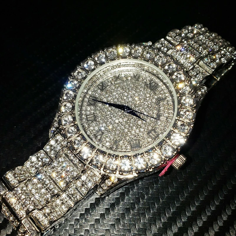 New Luxury Shiny Diamond Watch for Women Elegant Quartz Steel Bracelet Watches Zircon Crystal Fashion Wristwatch Clock Gifts