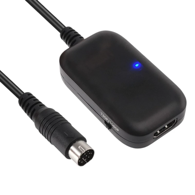 573A Retro Game Console Adapter Cord HDTV HDTV Cable Enhanced Visuals & Sound for Game Enthusiasts
