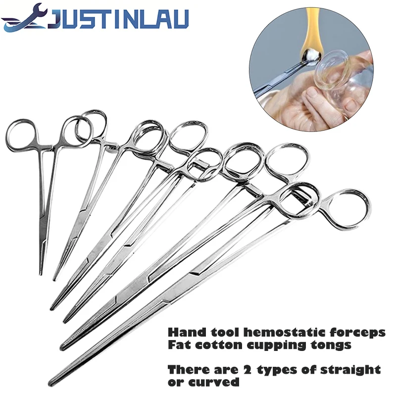 justinlau ferramenta mao forceps hemostatico fat cotton cupping alicate pet hairpin ferramenta de depilacao curvo e ponta reta 1220cm 01