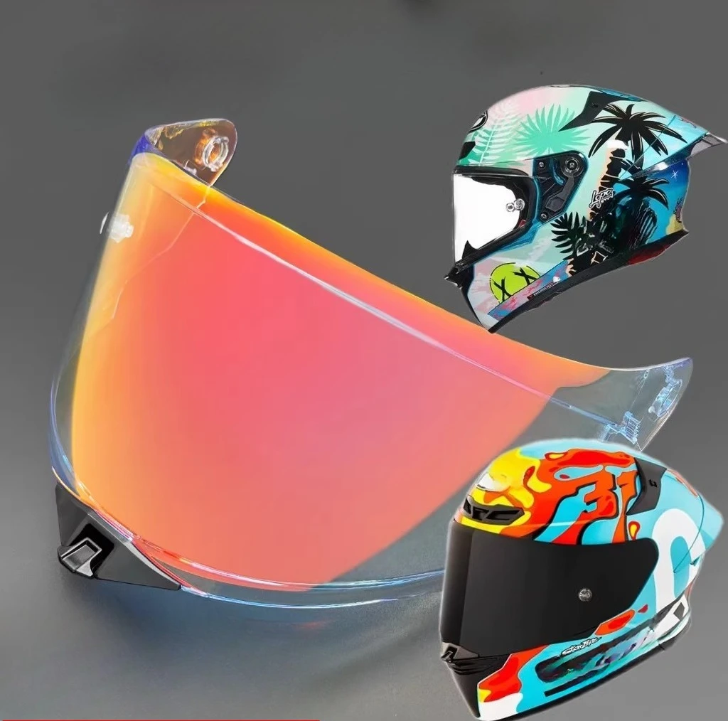 Helmet Transparent Discoloration Visor for KYT TT REVO Motorcycle Detachable Helmet Glasses Motorbike Helmet Lens