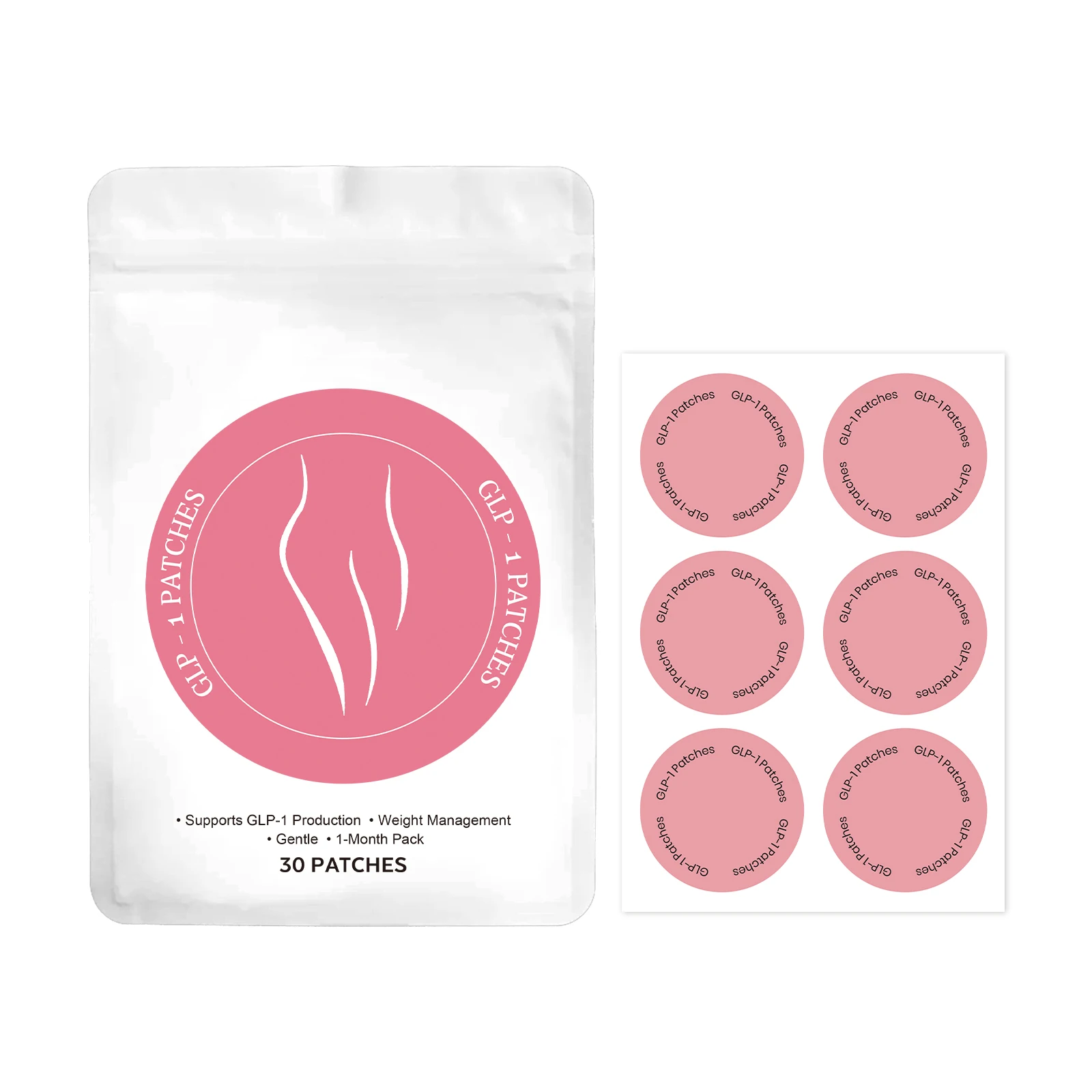 GLP 1 Weight Loss Patches Blood Sugar Control of Appetite Diet Management Energy Enhancement Boost Fat Burning Slimming Patches