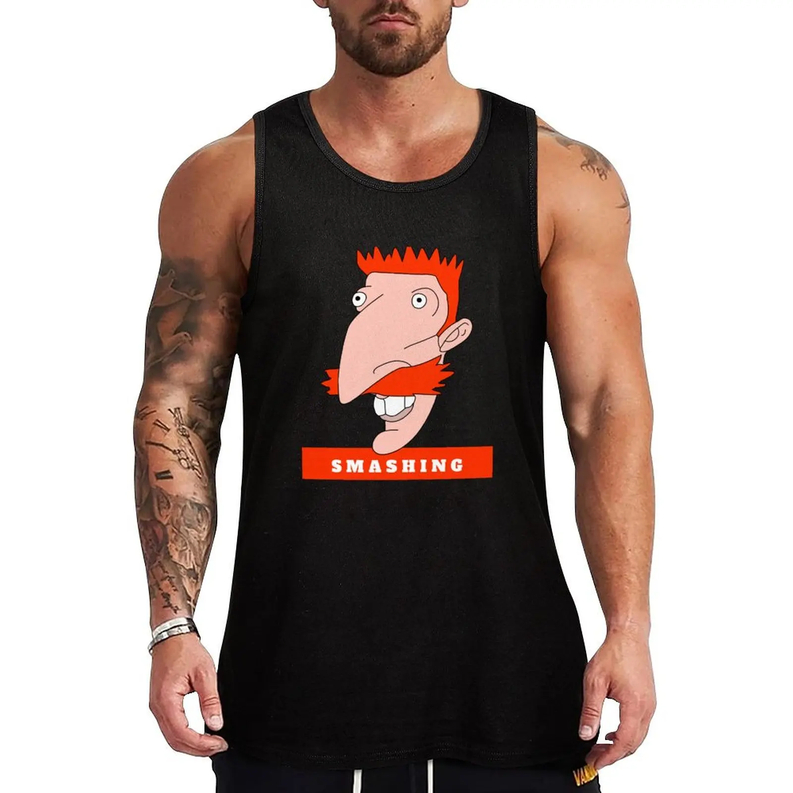 

Nigel Thornberry Smashing Tank Top gym top T-shirt for fitness t-shirt Men's sports clothes for men