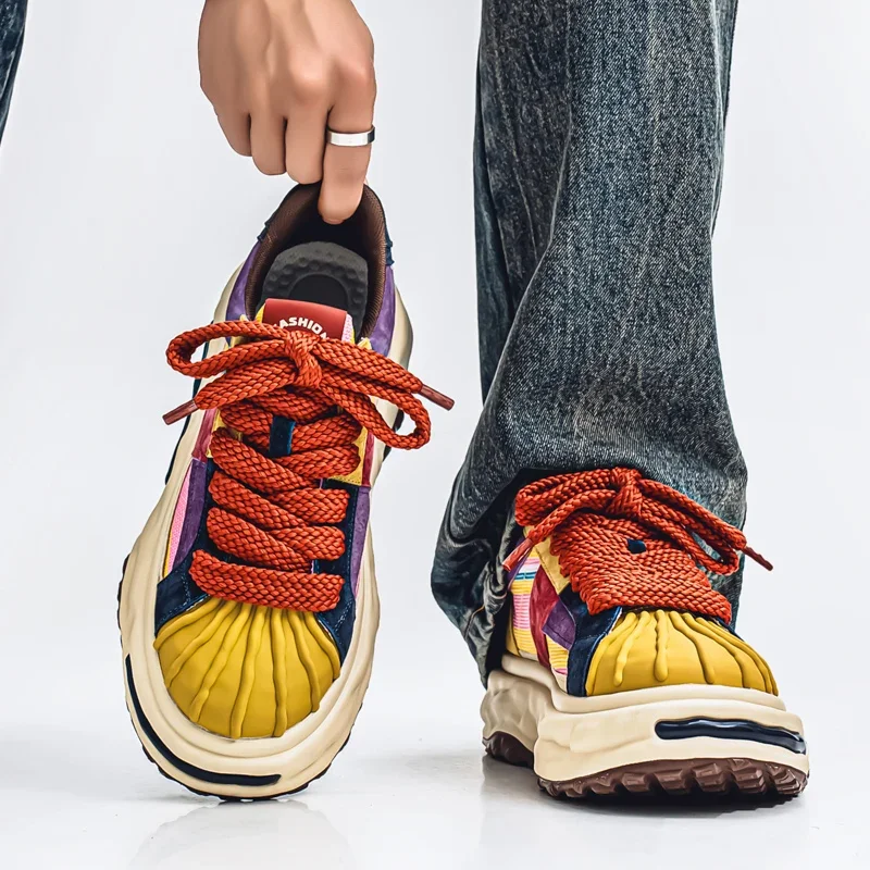 

Универсальные мужские кроссовки для отдыха, мужские легкие удобные спортивные прогулочные туфли, модные высококачественные массивные туфли, мужская обувь