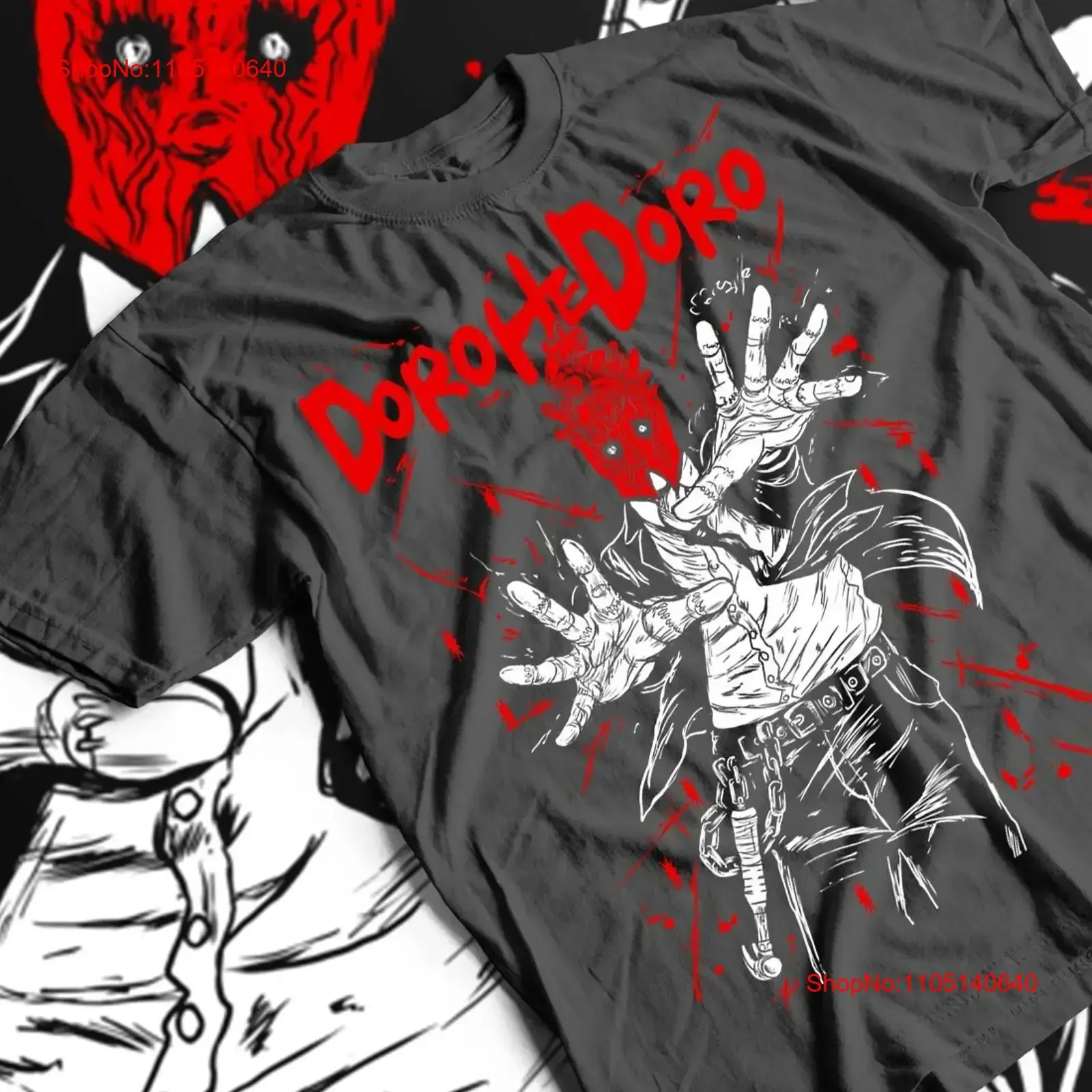 Dorohedoro Anime camiseta de algodón pesado para fanáticos Shin Noi Nikaido vintage gráfico lavado Casual homme ropa de diseñador ligeramente