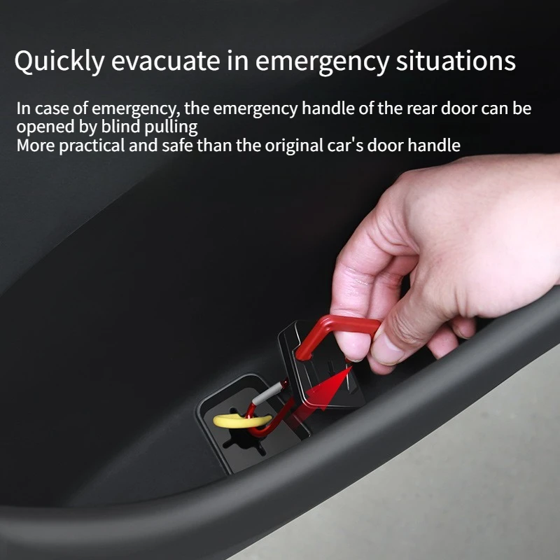 

For Tesla Model Y Launch 2025 Car Door Side Storage Box TPE All-Inclusive Upgrade with Emergency Handle Organizer Accessories