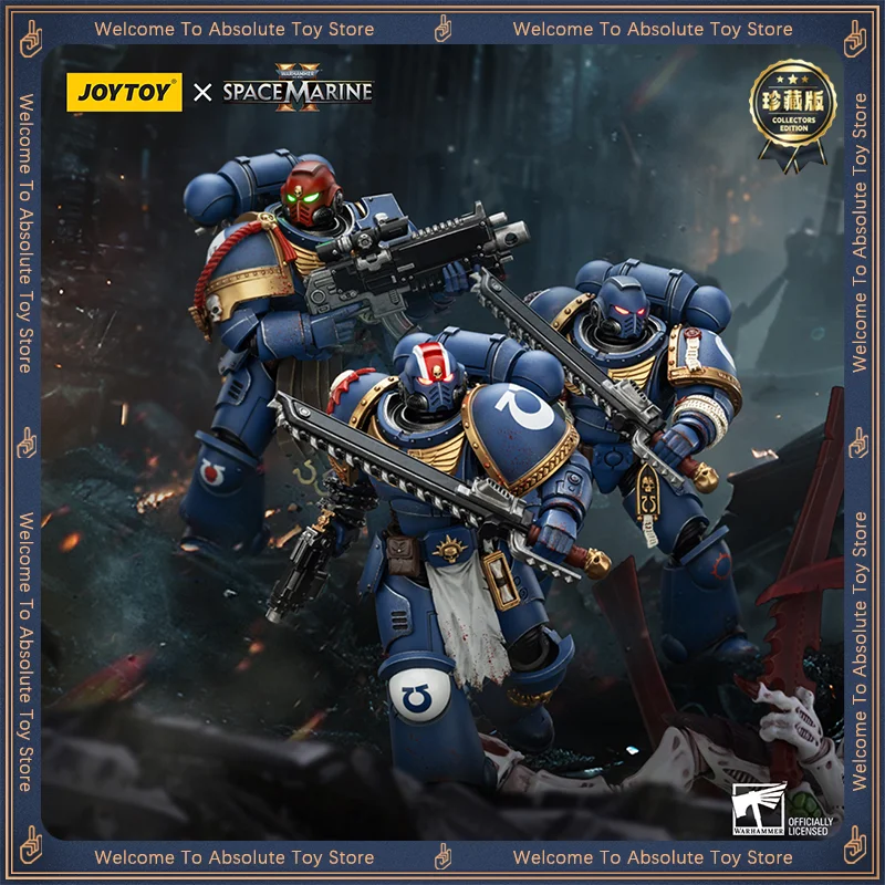 

Collector's Edition JOYTOY Warhammer 40K 1/18 Action Figure Toys Ultramarines Lieutenant Titus Gadriel Figures Desktop Ornament