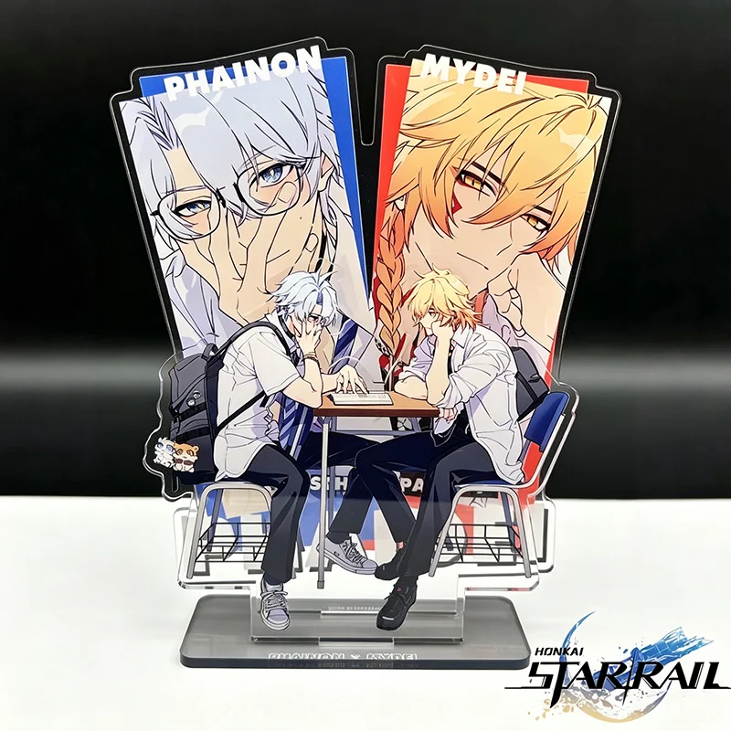 Game Honkai Star Rail Khaslana Phainon Mydei Cosplay Standing Plate Acrylic Figure Stand Desktop Ornament Decoration Prop
