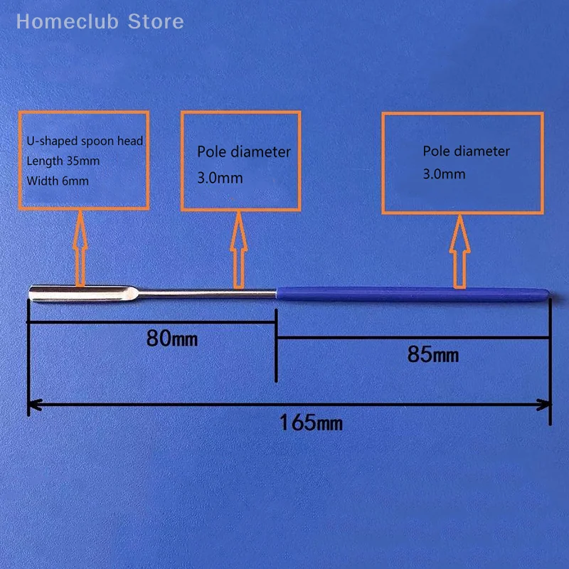 

Stainless Steel Micro Medicinal Spoon Spatula Shovel Head Experiment Pharmacy Laboratory Teaching Use Lab Supplies