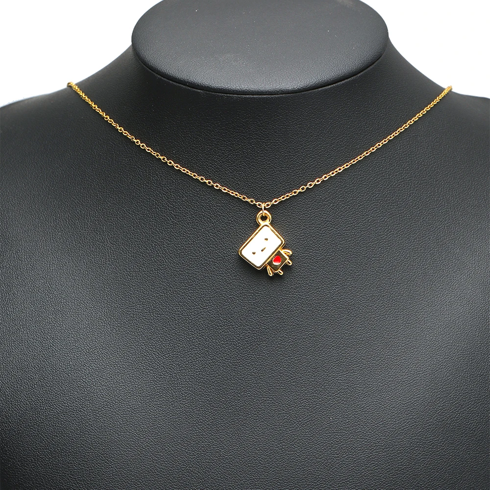 4 Stück Edelstahl-Emaille-Anhänger mit Cartoon-Hund- und Roboter-Motiven für DIY-Kinderschmuck, Armbandherstellung, Halskettenanhänger, Ohrringzubehör – Detail 5