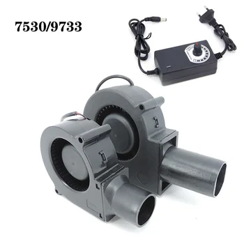 調整可能な 12V dc 7530 9733 送風機ファン電源可変速度コントローラバーベキューファン送風機ピクニックグリル薪ストーブ調理