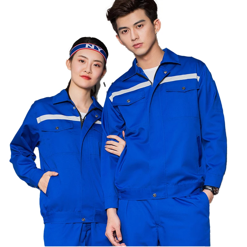 Unisex Large Size Machine Repair Work Coveralls Safety Protective Jacket with Pants Included Cleaning Uniforms for Men And Women