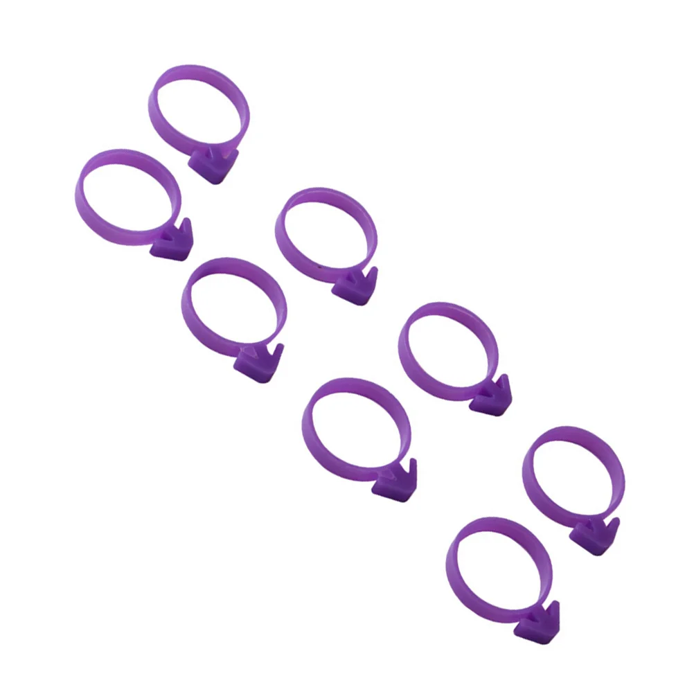 

12Pcs Cake Decorating Icing Bag Sealing Rings Purple Silicone Leakproof Piping Bag Tiebacks High Temperature Resistant