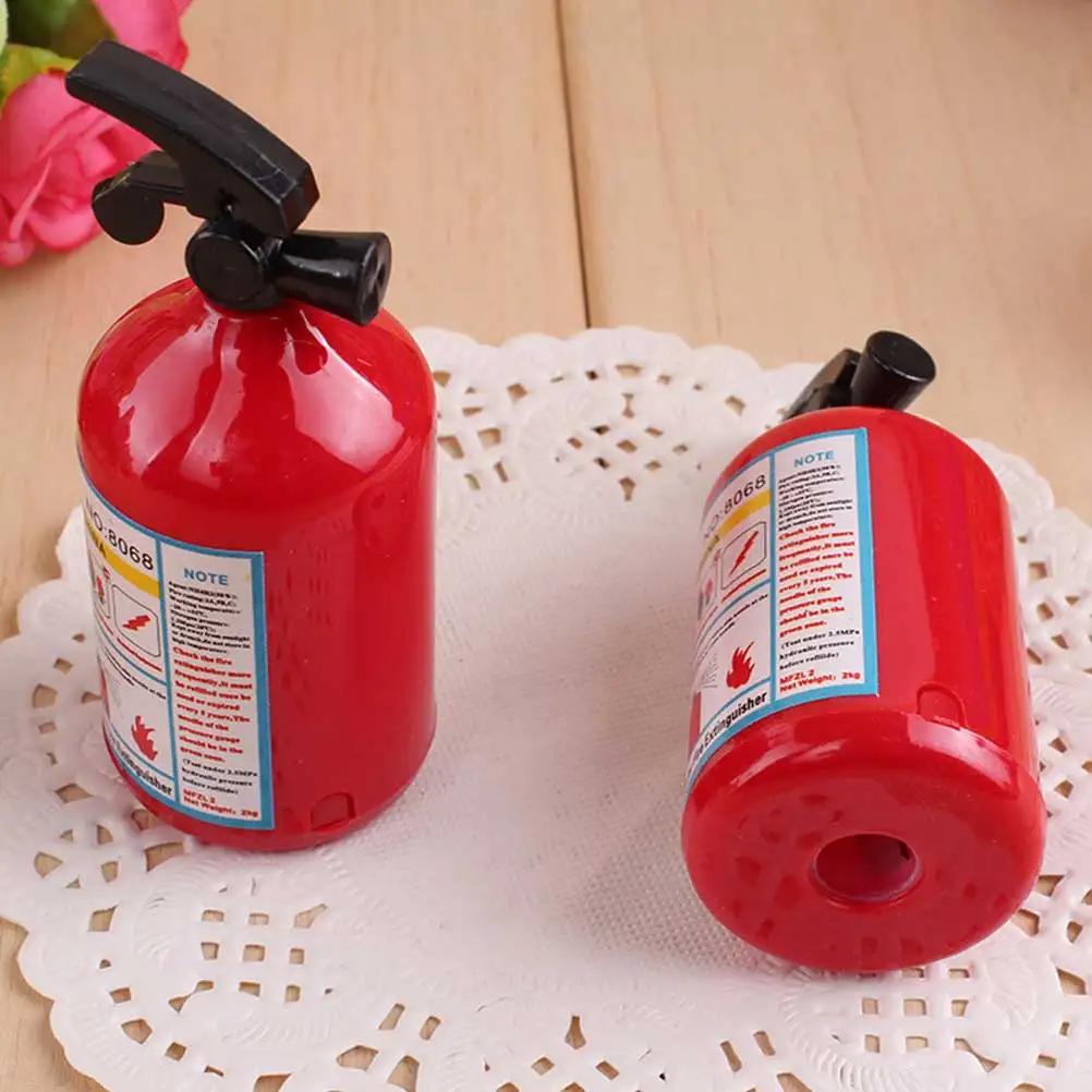 

10 Pcs Fire Extinguisher Shaped Pencil Sharpener for Students Lightweight School Office Use Realistic Design Creative