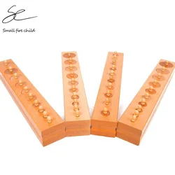 Montessori Professional Socket Cylinder 4Pcs Large Size Teaching Blocks Educational Early Learning Birthday Gift