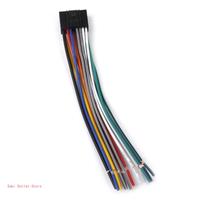 Car Aftermarket Radio Wiring Harnesses 16Pin Car Stereo Wire Harnesses Adapter for Most Model