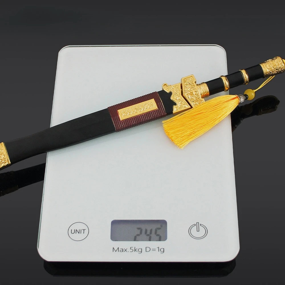 30 cm Naraka Bladepoint Inspirierendes Han Schwert Messer Spiel Peripherie Metall Modell Samurai Schwert Ornamente Sammlung Spielzeug Geschenke