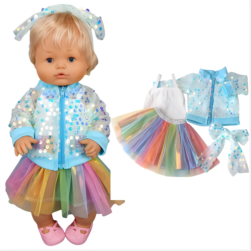 40cm Baby Dolls Clothes Coat 16 Inch Nenuco Ropa Y Su Hermanita Children Girl's Gift Toys Wears