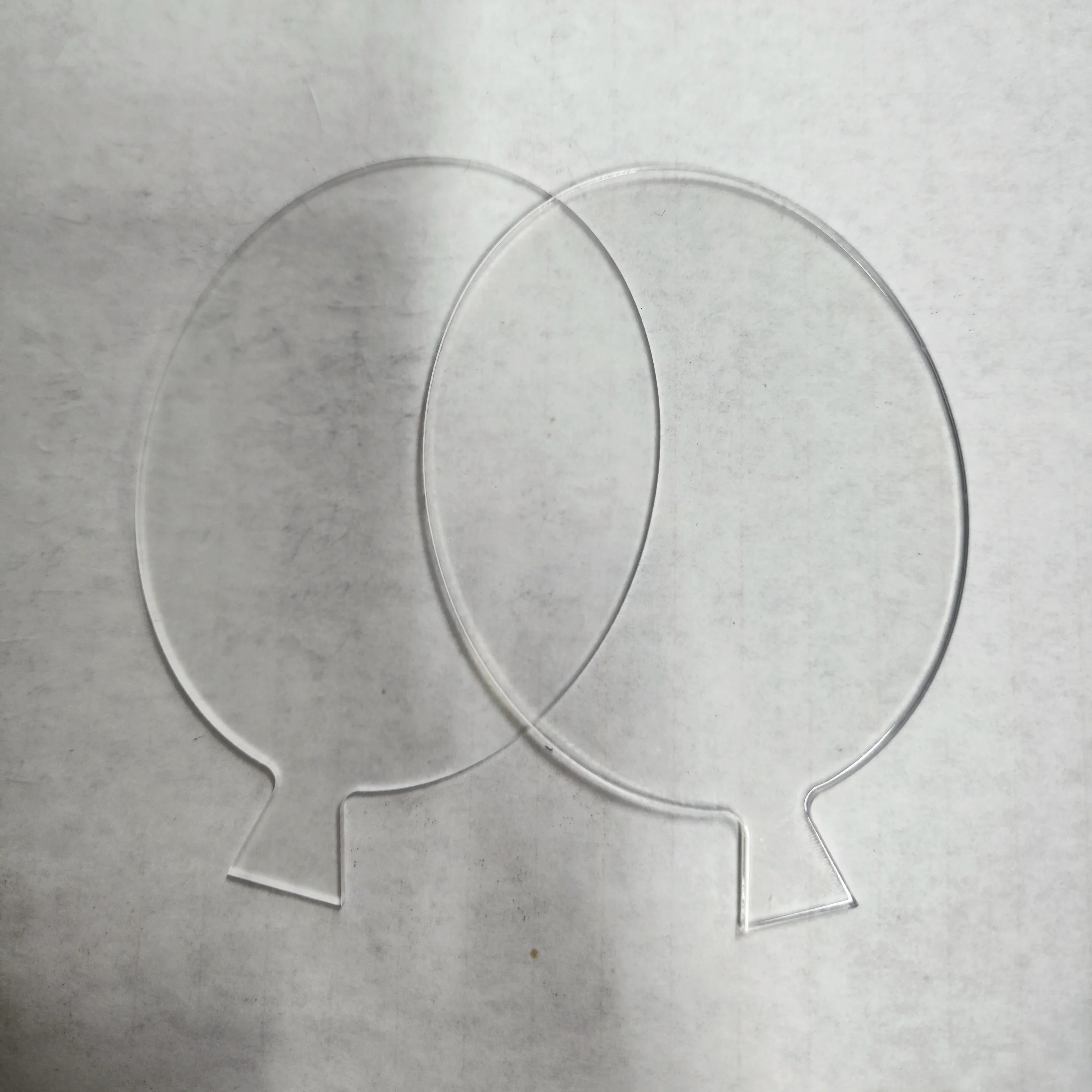 Balloon Shape Transparent Acrylic Sheet Blank Diy Milestone Balloon Card Baby Photo Children's Handmade Props Wedding Decoration