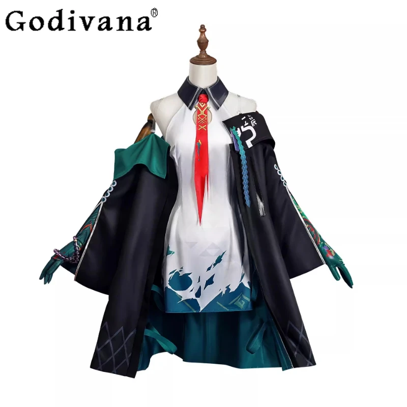 Costume di carnevale Set completo da donna Arknights Dusk Costumi di Halloween Abito femminile Anime Outfit Ragazze Abito da festival tradizionale