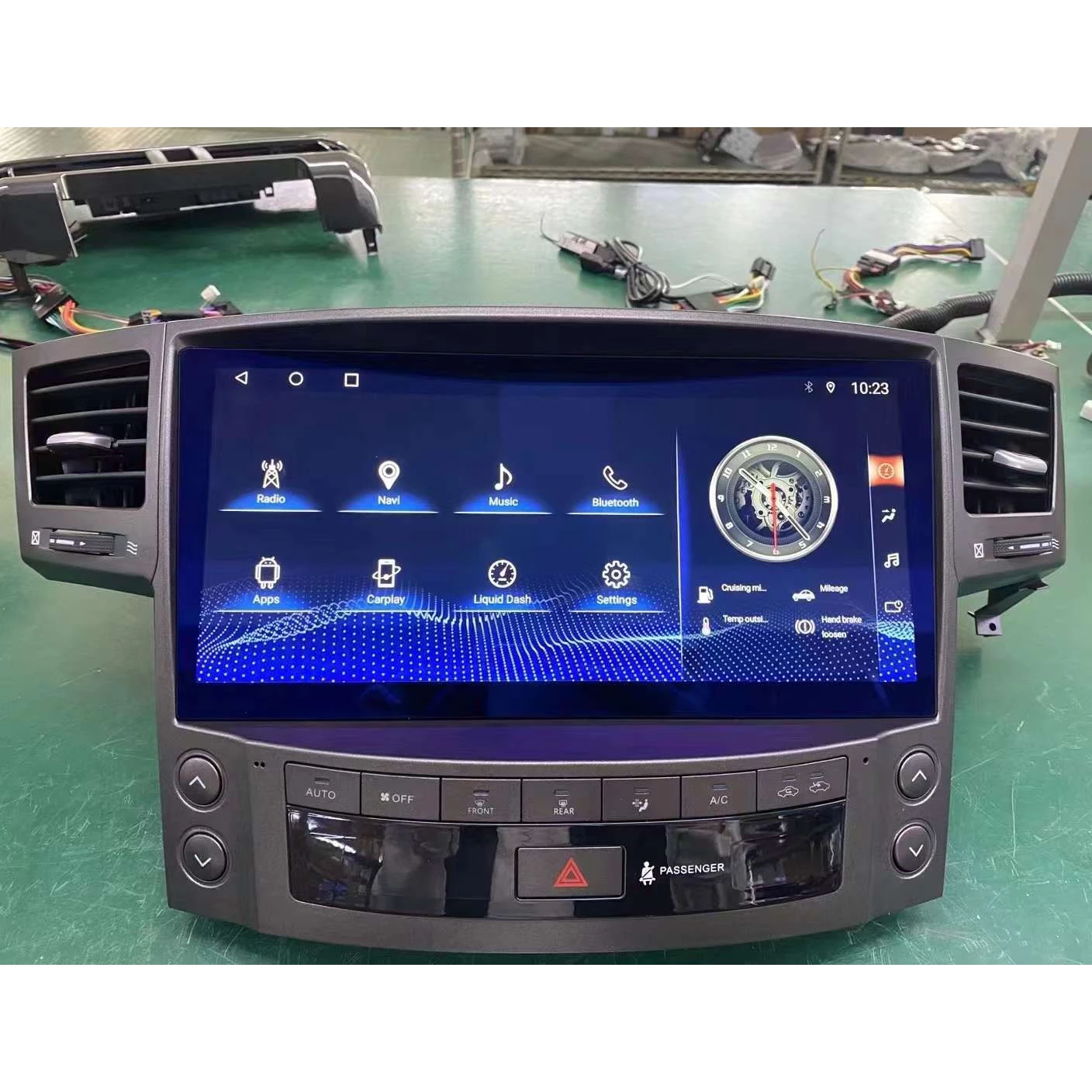 Radio Multimedia con GPS para coche, reproductor de vídeo con pantalla, Android, receptor, Carplay, para Lexus LX570, 2007-2015