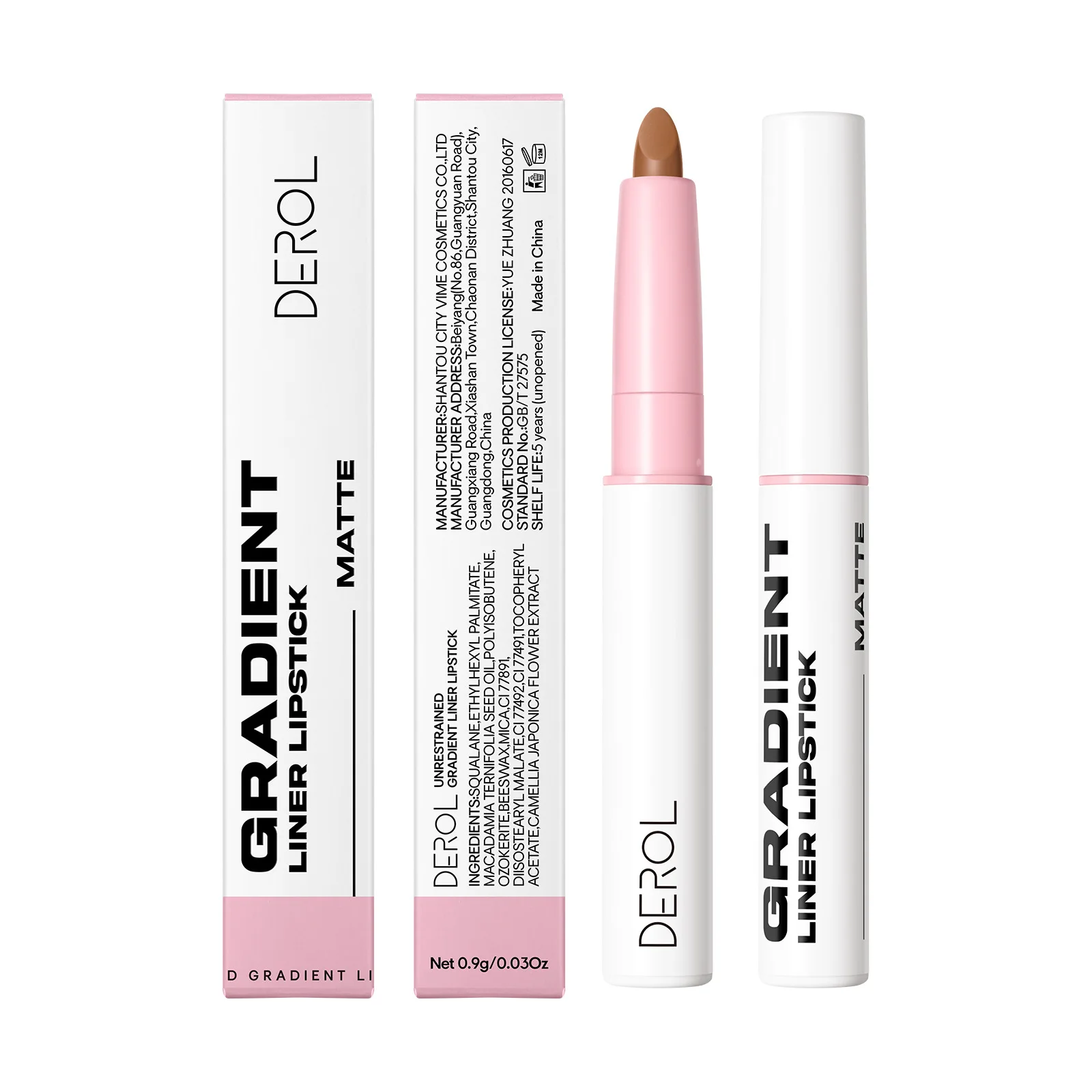 قلم تحديد الشفاه 2 في 1 - قلم شفاه كريمي مخملي غير لامع يدوم طويلاً ومقاوم للتلطخ ودقيق، قلم شفاه كريمي الكل في واحد #4