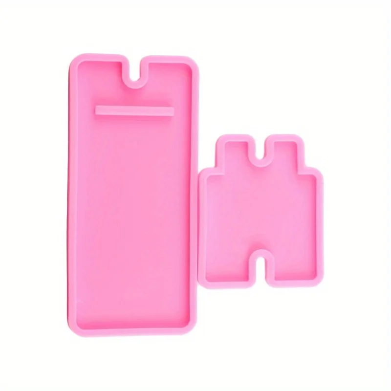 1 set of silicone molds for phone standsand resin casting molds,used for making phone stands;silicone molds for DIY craft phone view 3