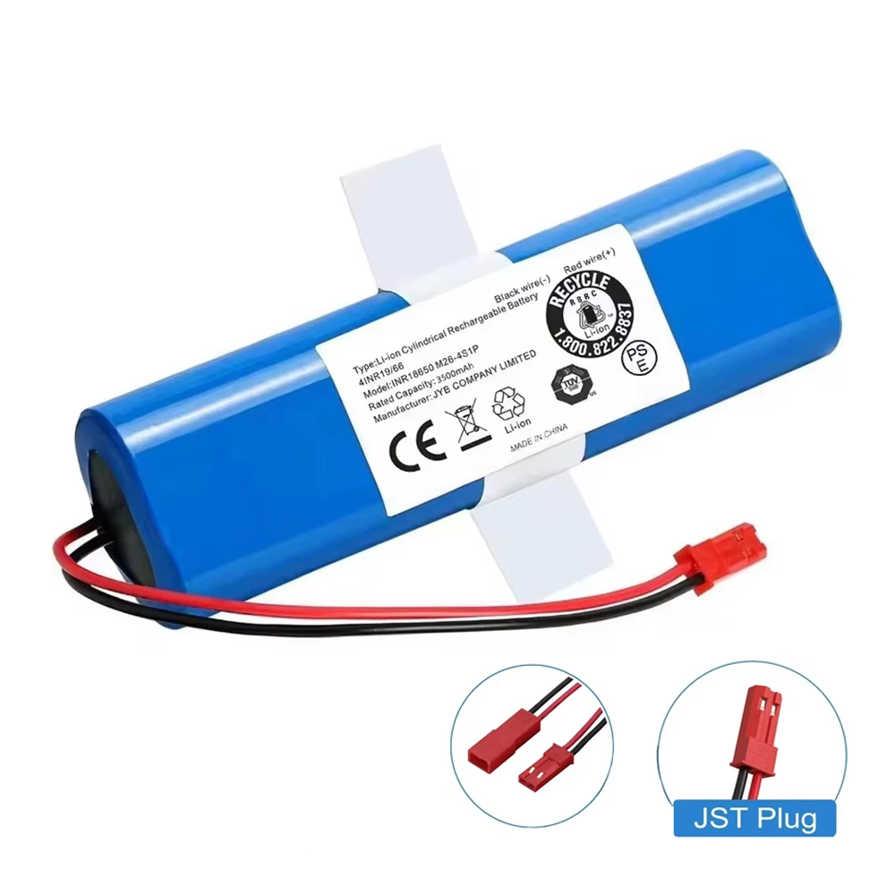14.4V 4000mAh replacement battery for iLife V3s Pro/V50/V5s Pro/V8s/X750，for Medion MD 18500 18501 18600 robot vacuum cleaner