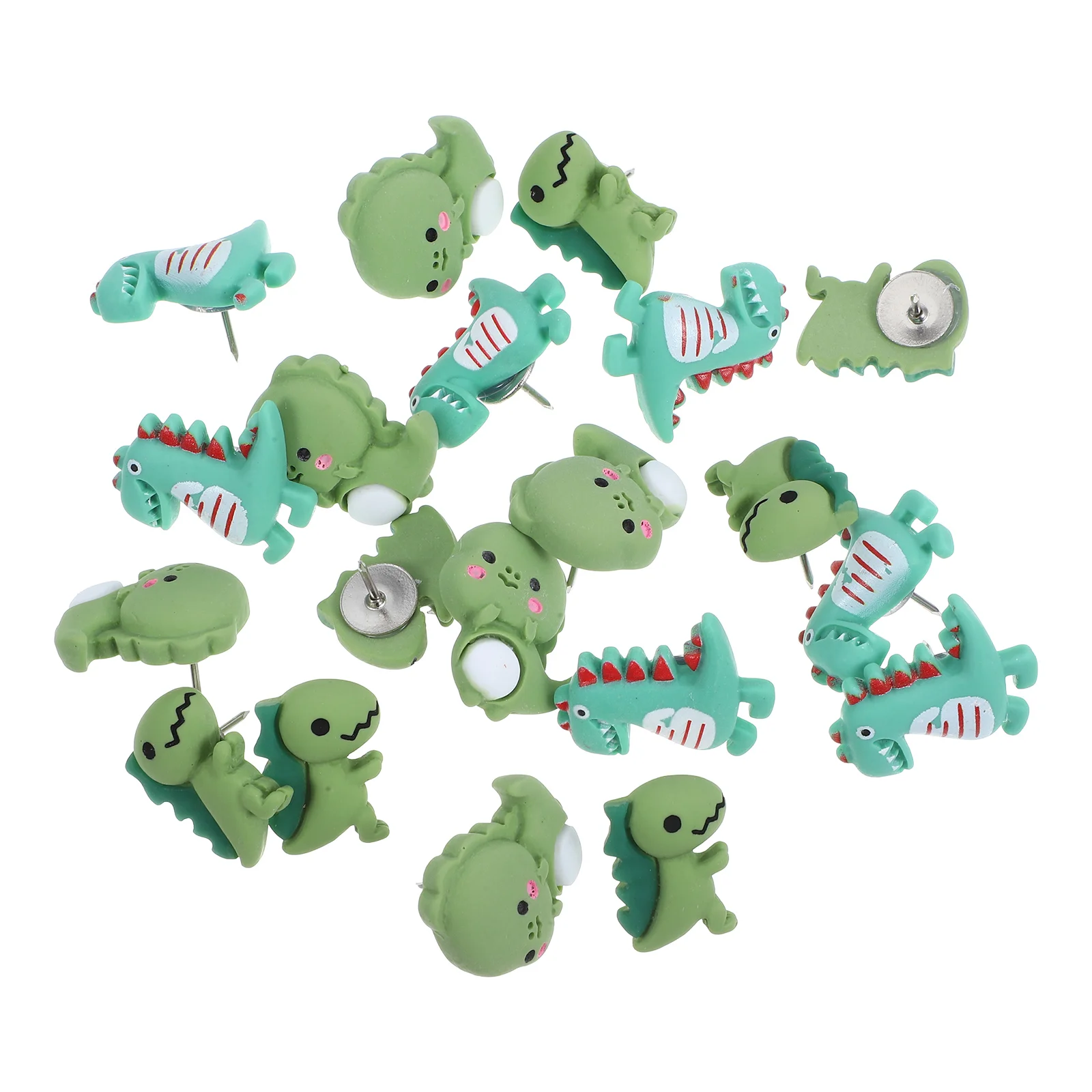 20 Pcs Dinosaur Pin Halloween Pins Animal Shaped Pushpins Bulletin Charms Resin Novelty Badge Office