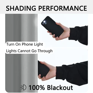 1 buah Tirai Anti Tembus Pandang dengan Lapisan Berinsulasi Berlapis, Ideal untuk Ruang Tamu, Kamar Tidur, Dapur, Kamar Mandi, Dekorasi Rumah, Dekorasi Kamar 6 gorden malam penjualan terbaik - №