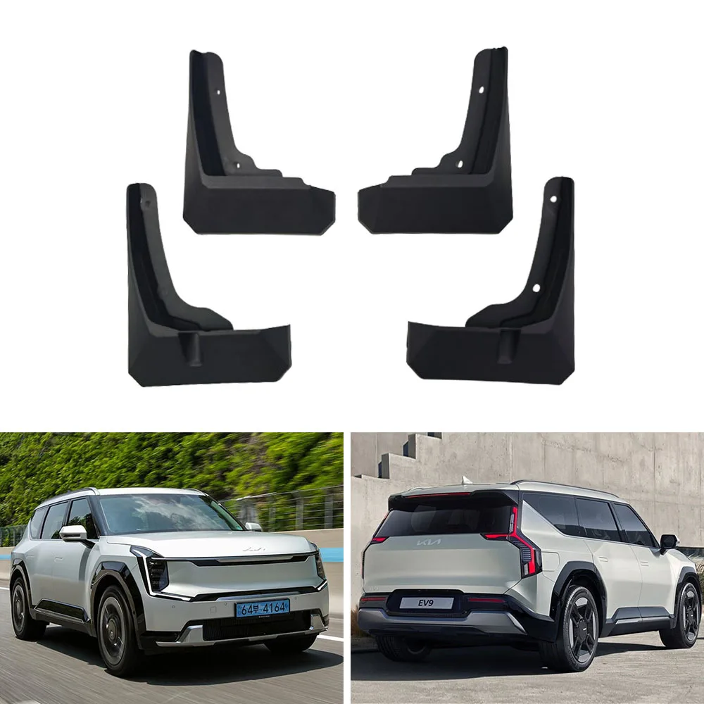 Внешние брызговики, 4 шт. для нового KIA EV9 2023 2024 2025, передние и задние брызговики, брызговики, аксессуары для брызговиков Внешние брызговики, 4 шт. для нового KIA EV9 2023 2024 2025, передние и задние брызговики, брызговики, аксессуары для брызговиков