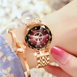 Diamond Wrist Watches For Women Watch Luxury Brand Rhinestone Elegant Ladies Watches Gold Clock relogio feminino XFCS