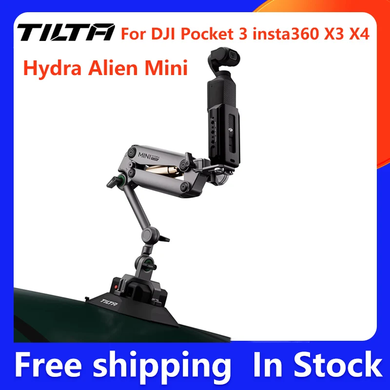 TILTA HDA-T15 Hydra Alien Mini Vehicle Mounted Damping Arm For DJI Action 4 Action 3/ Pocket 3/ insta360 X3/ insta360 X4