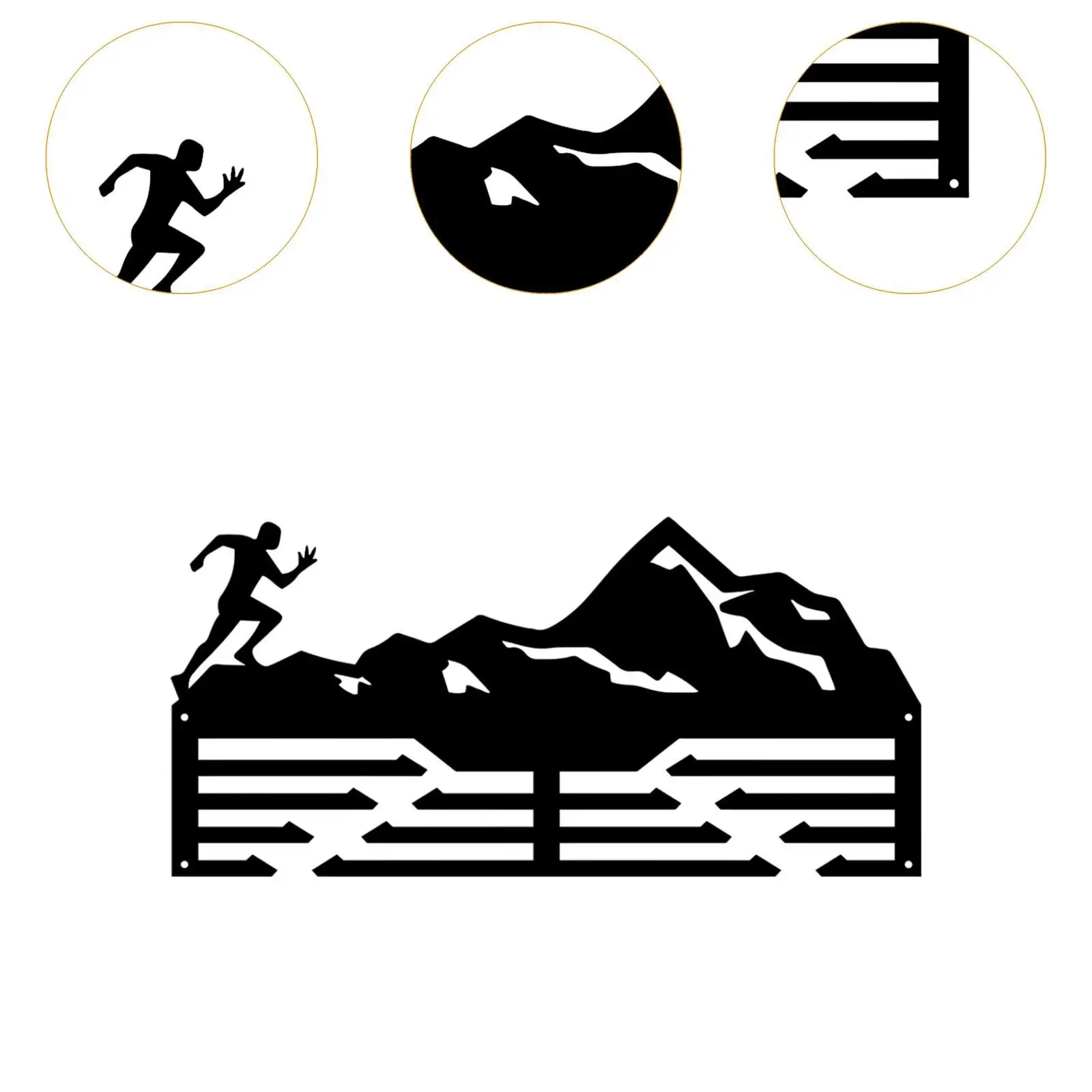 Medaillenaufhänger aus Eisen, Rennmedaillen, Präsentationshalter für Laufmedaillen, Sportmedaillen