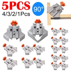 5-1pcs 90° Right Angle Clamp Quick Positioning Clamp Open/Closed Type Fixing Clips Stainless Steel Locator Fixing Clamp Clips