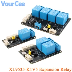 XL9535-K1V5 1 2 4 Channel Way Expansion Relay Module 5V Power Supply IIC I2C communication Optocoupler Isolation Board