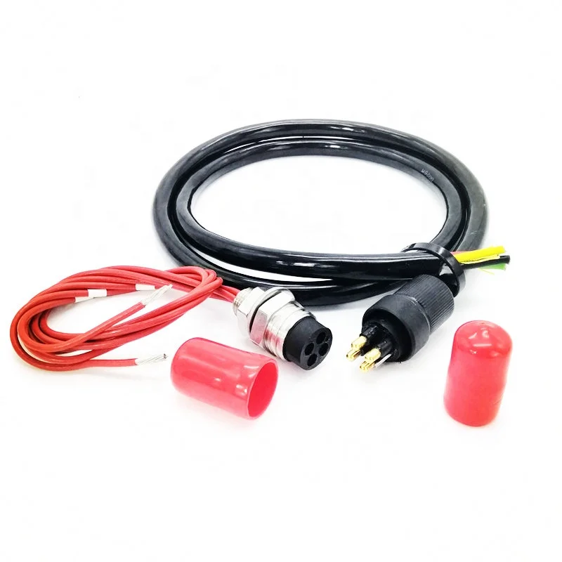 IP69K Waterproof  25A HPBH4F HPIL4M Subconn Wet Underwater Connector ROV Cable Watertight Male Plug 4Pin Copper