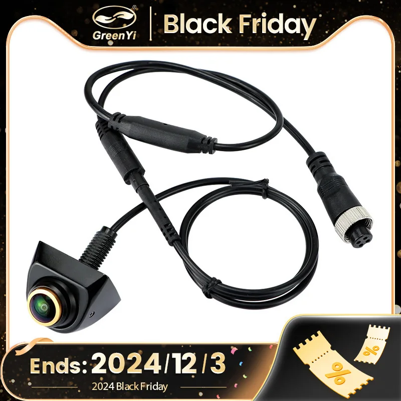 4 Pin Aviation Head Cable 170° Fisheye Lens HD 1080P 360° Adjustable Rear Reversing Backup Camera For AHD Monitor