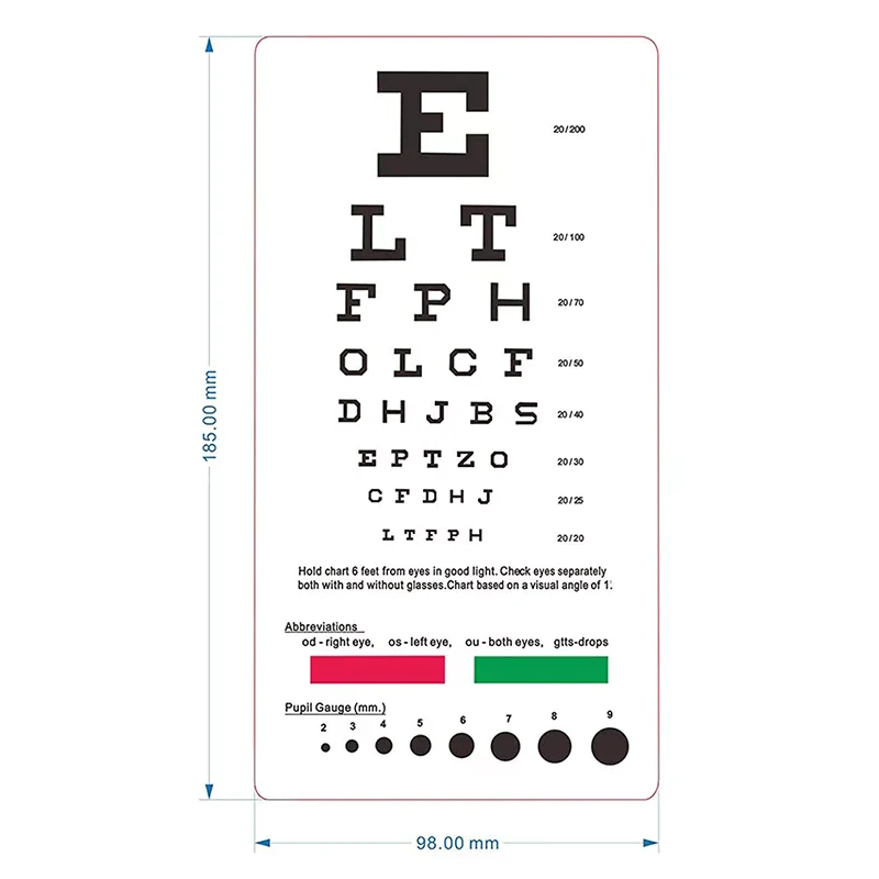 Snellen Eye Wall Chart Wall Art Painting Print On Silk Canvas Poster For Home Decor