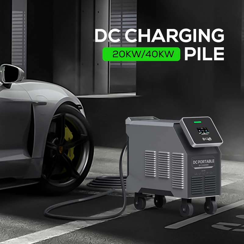 20Kw Electric Car Charger Gbt Ccs2 Level 3 Fast Dc Mobile Ev Charging Station