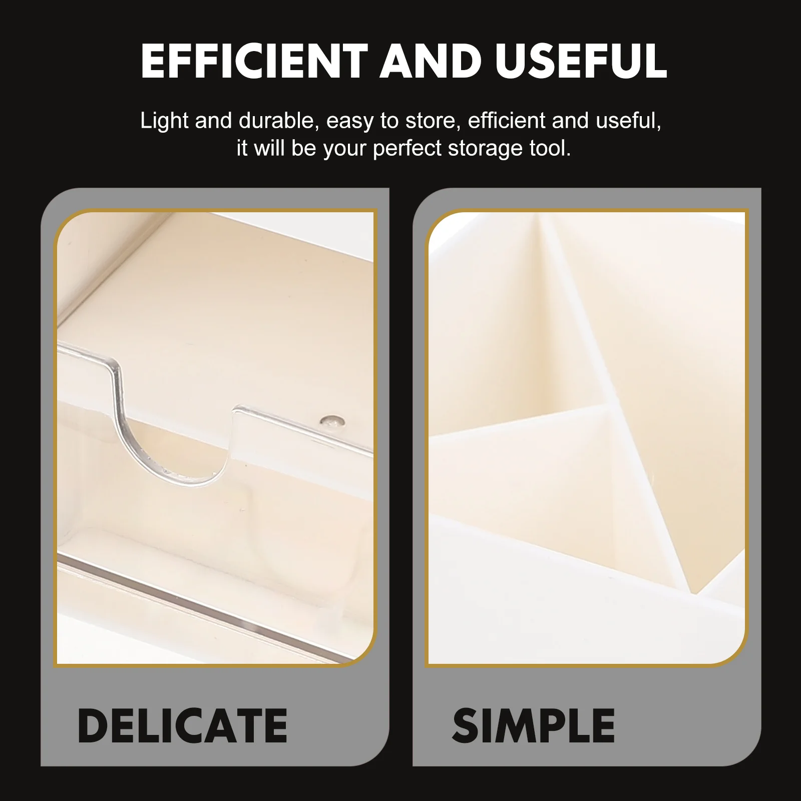 

Desktop Drawer Storage Box Holder Makeup Organizer Plastic Storage Case Home and Bathroom Organizer