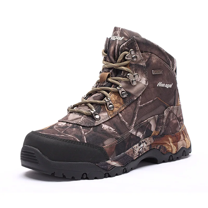 Camouflage Outdoor Hunting Boots Men's Off-road Shoes Hiking Boots Mountain Climbing Camouflage Shoes Boots Jungle Training