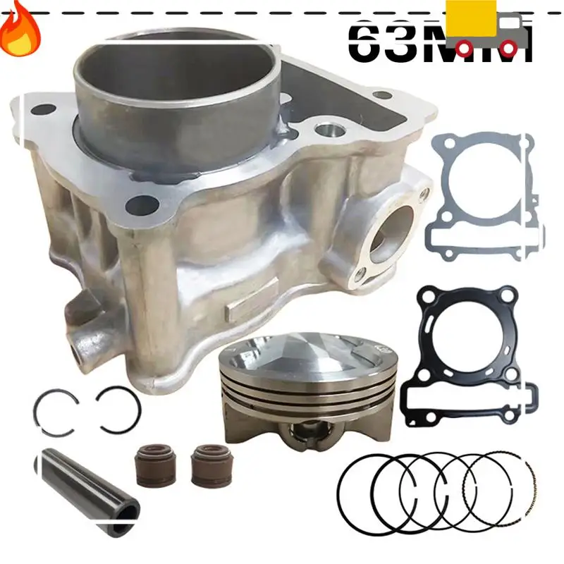 

Engine Cylinder Kit Piston Ring Gasket Set 63MM Big Bore Racing For NMAX155 Aerox TRICITY R15 NVX 155Cc To 183Cc