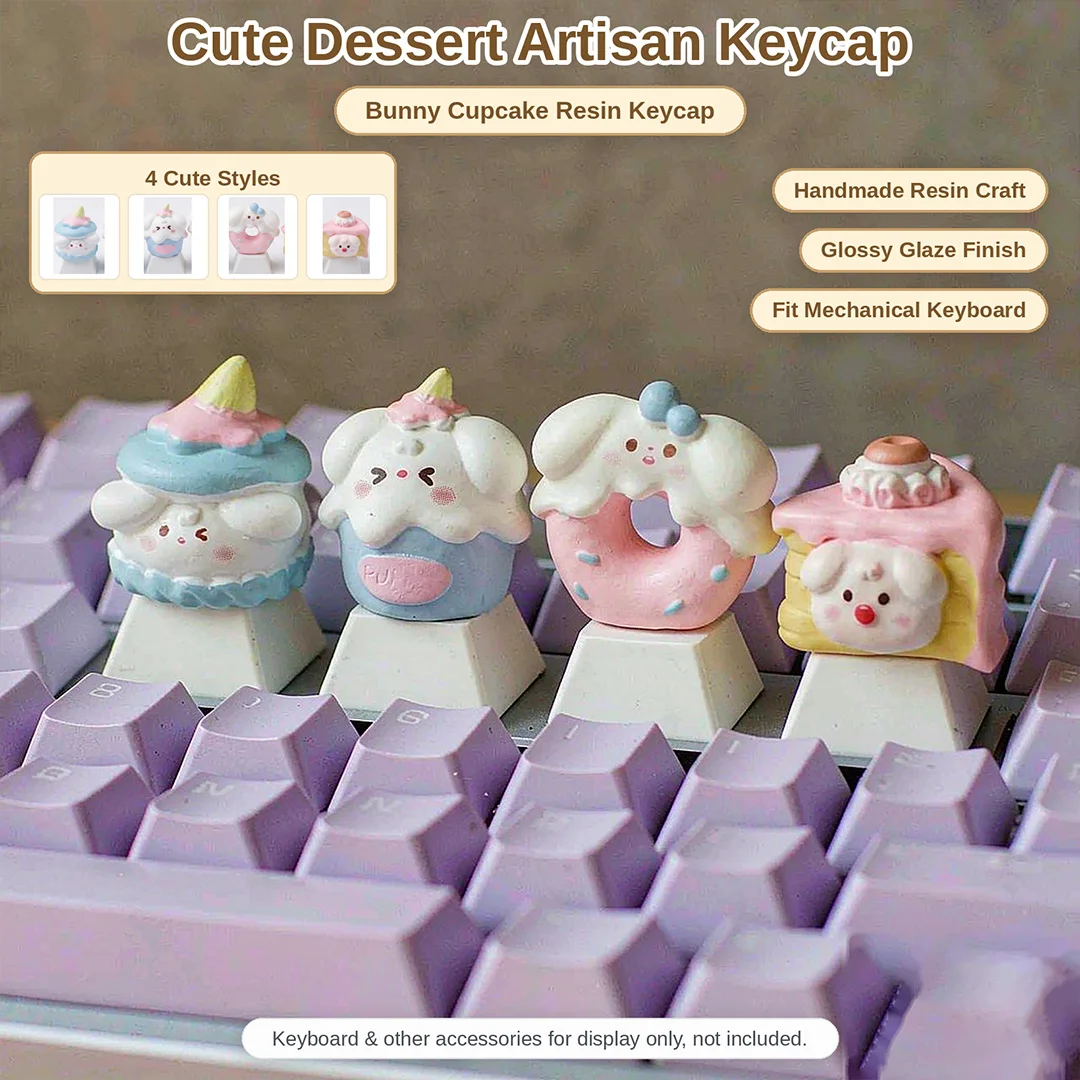 INS Cake Keycap Set, Cute Ice Cream Key Caps for Cherry MX Switch Keyboard Decoration