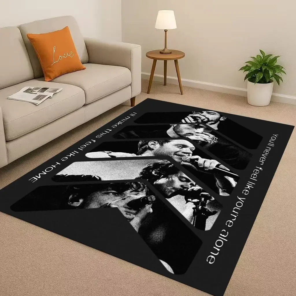 27 Style New One D-Direction Singer Star Living Room Non-Slip Area Rug Carpet for Bedroom Playroom Sofa,Easy Clean Home Doormat